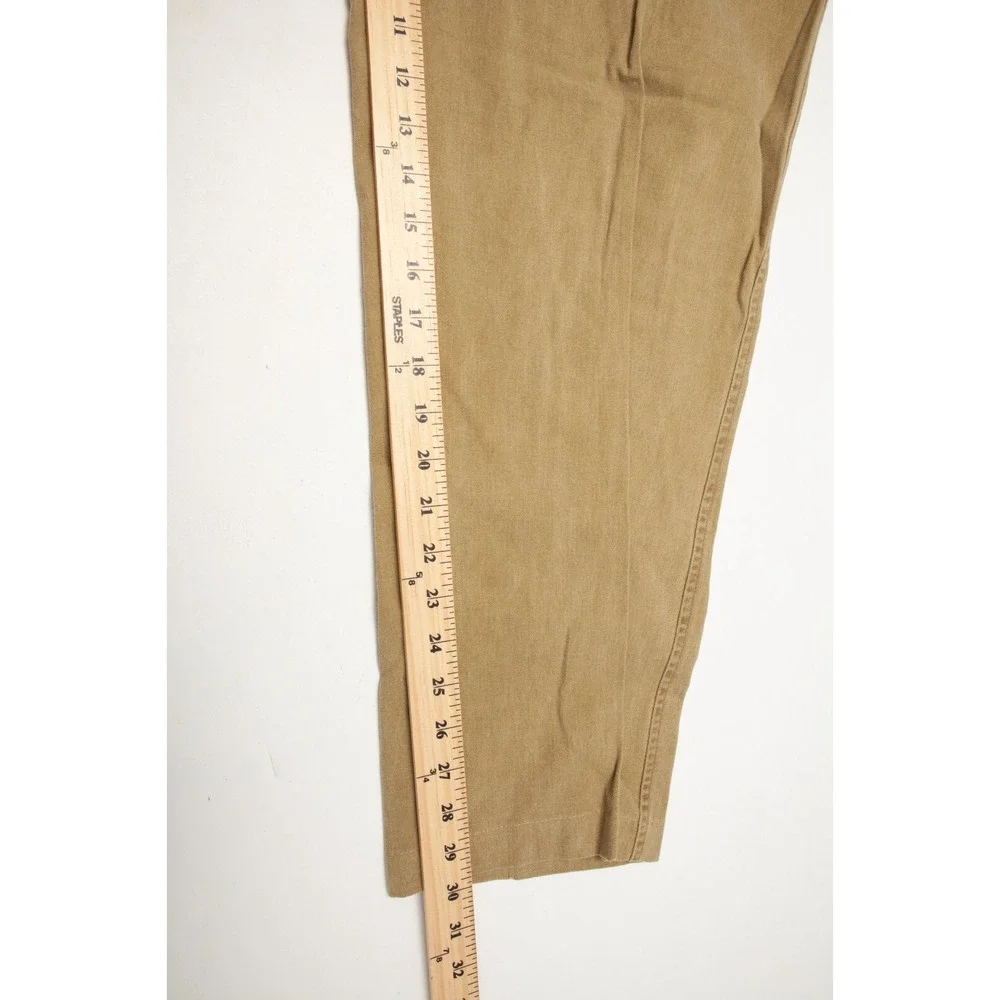 The Territory Ahead Pants Men 40 Actual 38x30 Beige Comfort Wash Pant Flat Front